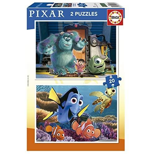 DESCUENTAZO 47% DESCUENTO Educa Disney Pixar | Set de 2 Puzzles Infantiles con 20 Piezas. Medida aproximada una Vez montado: 28 x 20 cm. Compuesto por Grandes Piezas Perfectamente acabadas. A Partir de 4 años (19673)