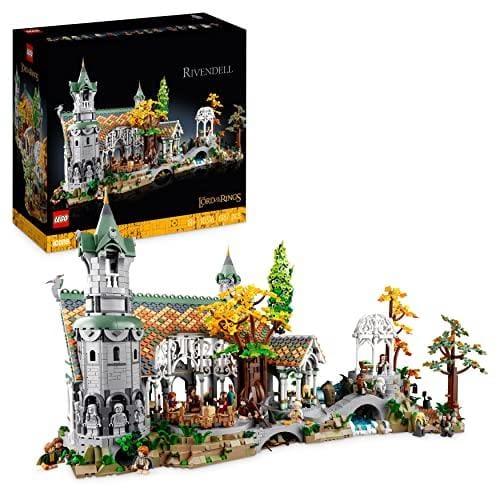 LEGO Icons EL SEÑOR DE LOS Anillos: RIVENDEL, Maqueta para Construir de la Tierra Media, Regalo por el Día del Padre,15 Minifiguras: Frodo, Bilbo, Gandalf, Legolas, (Exclusivo de Amazon) 10316