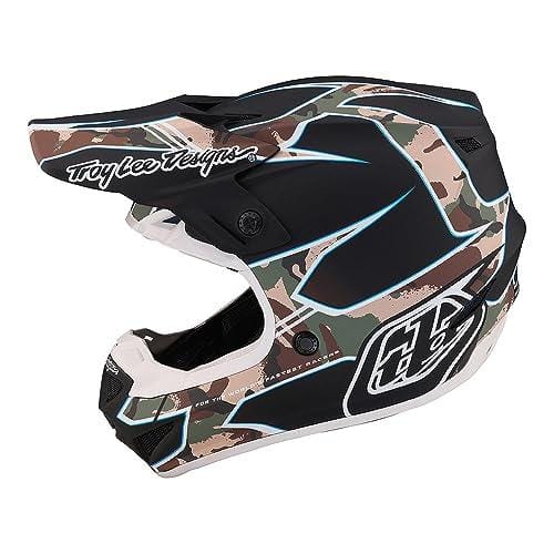 Troy Lee Designs Casco de Moto SE4 POLYACRYLITE Matrix de policarbonato con tecnología MIPS y 16 Tomas de Aire