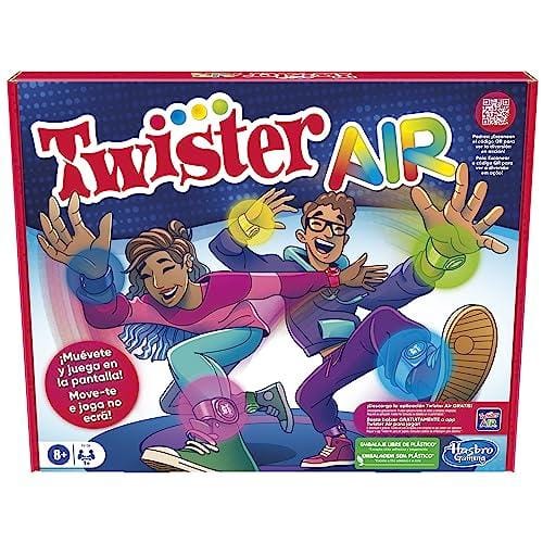 OFERTÓN SUPREMO 67% DESCUENTO Hasbro Gaming Juego Twister Air Juego Twister Air con aplicación RA Se Conecta con Dispositivos Inteligentes Juegos Activos de Fiesta Edad: A Partir de 8 años