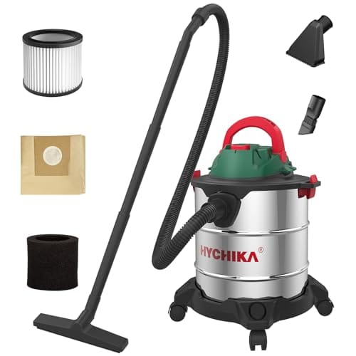 OFERTÓN SUPREMO 69% DESCUENTO HYCHIKA Aspiradoras en Seco y Húmedo, 20L 3 en 1 Aspiradora Industrial, Función Soplado, con Filtro HEPA y Accesorios para Casa Taller Coche Garaje, Garantía de 2 años