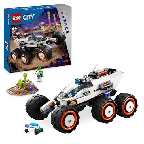 BUENA OFERTA 25% DESCUENTO LEGO City Róver Explorador Espacial y Vida Extraterrestre, Vehículo del Espacio de Juguete, Regalo de Cumpleaños para Niños y Niñas de 6 Años o Más con 2 Minifiguras, Figuras Robot y Alien 60431