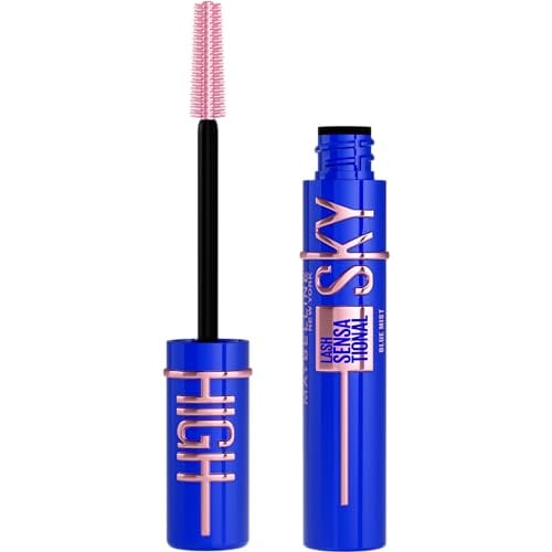 Maybelline New York Lash Sensational Sky High Máscara de Pestañas, Longitud sin límites y Volumen Redefinido, Tono Blue Mist