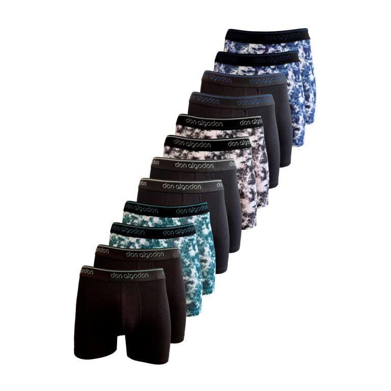 DON ALGODON | Pack 12 Boxers Hombre Calidad y suavidad excepcionales | 2 Unidades Calzoncillos Hombre por Color | Miravia