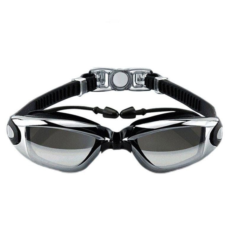 Gafas de natación profesionales para hombres y mujeres, lentes de protección UV antivaho, resistentes al agua, ajustables, de silicona, novedad | Miravia