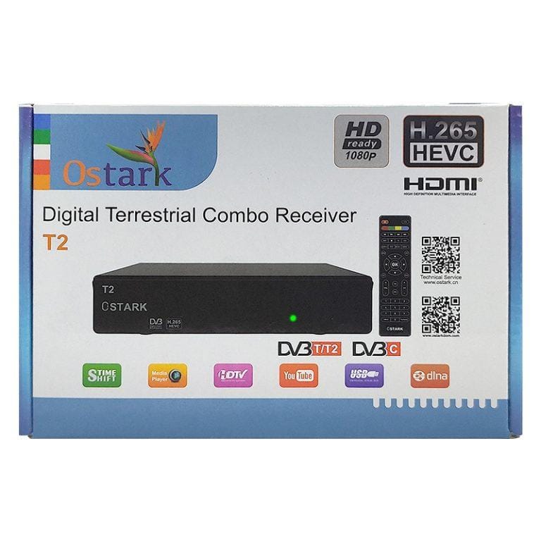 Ostark T2 720 HD TDT T2 TDT2 Receptor terrestre, DVB-C, DVB-T2, HVEC, H.265,DTT,Ostark terrestre Sintonizador, 1080P | Miravia