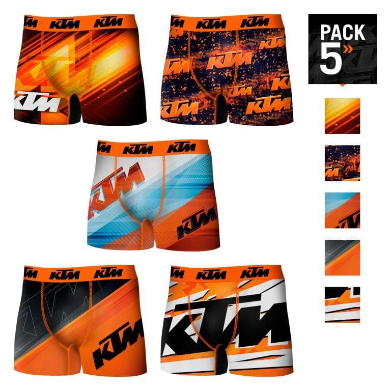 Pack 5 calzoncillos ktm motorbike para hombre | Miravia