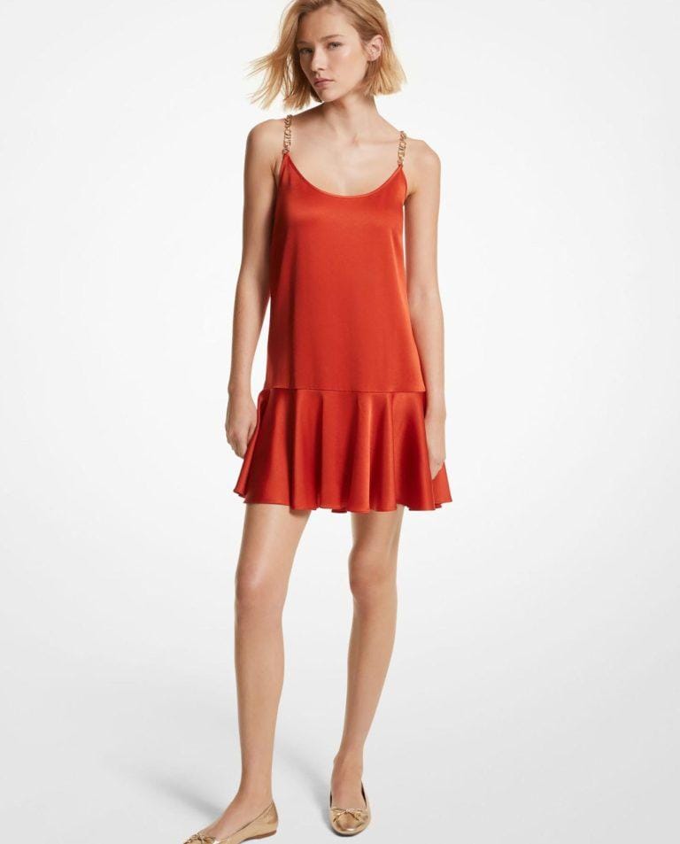 Vestido de mujer crepé corto de tirantes · Michael Michael Kors · El Corte Inglés