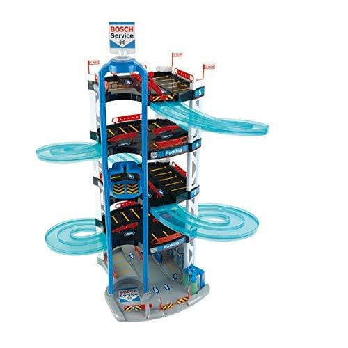 OFERTÓN SUPREMO 71% DESCUENTO Theo Klein 2813 Aparcamiento Bosch Car Service, con 5 Plantas, Doble rampa de Salida, 2 Coches de Carreras, Ascensor y Mucho más, Medidas 55 cm x 55 cm x 85 cm, Juguete para niños a Partir de 3 años