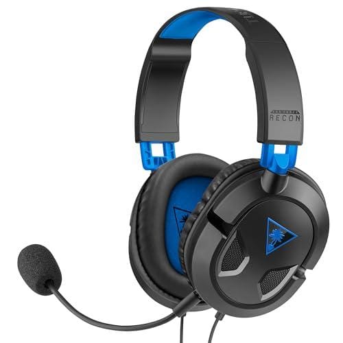 47% DESCUENTO Turtle Beach Recon 50P Auriculares Gaming PS4, PS5, Xbox One, Nintendo Switch y PC, Negro / Azul