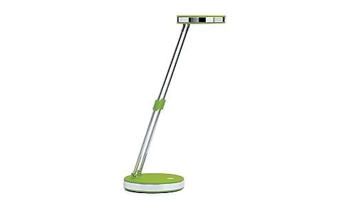 Lámpara de mesa LED Maulpuck A, lámpara de escritorio con luz blanca diurna y brazo telescópico de metal extensible, metal plástico, verde claro, 13 x 13 x 37 cm