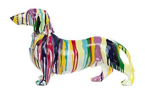 Interior Illusions Plus ii000287 Graffiti Dachshund Figura Decorativa de Perro Salchicha, 44,5 cm