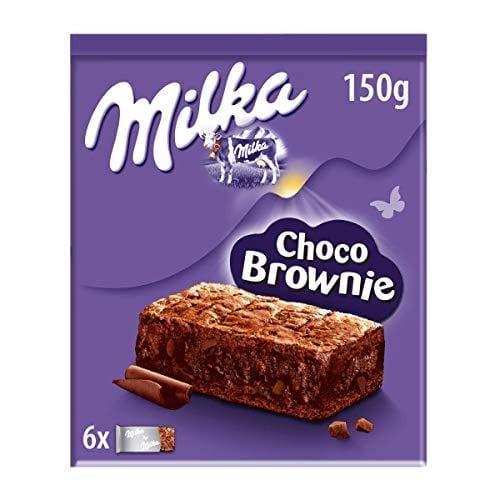 45% DESCUENTO Milka Choco Brownie Bizcocho de Chocolate con Leche de los Alpes y Trozos de Chocolate con Leche 150g