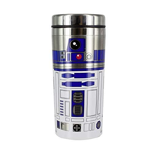 DESCUENTAZO 58% DESCUENTO Paladone R2 D2 Taza de viaje de acero cepillado Producto oficial de Star Wars