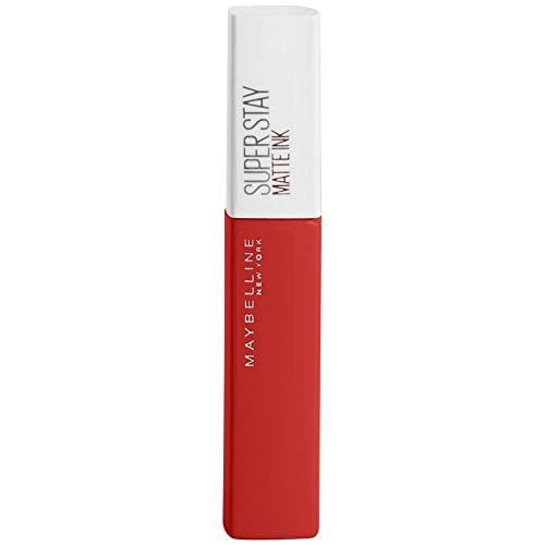 42% DESCUENTO Maybelline New York, SuperStay Matte Ink, Pintalabios Mate de Larga Duración, Tono 118 Dancer, Rojo