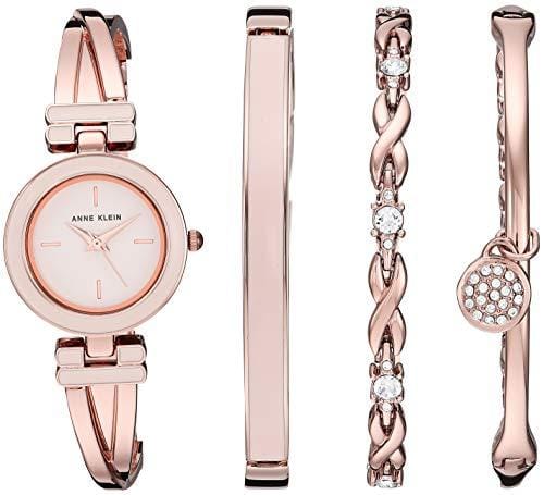 76% DESCUENTO Anne Klein Reloj de Vestir, AK/3284LPST, Rosa