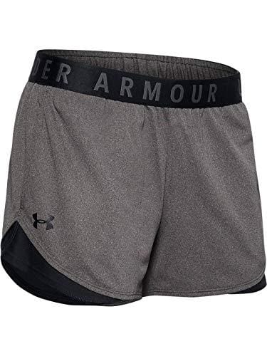 46% DESCUENTO Under Armour Play Up Shorts 3.0, Corto mujer, Carbon Heather / Black / Black, M
