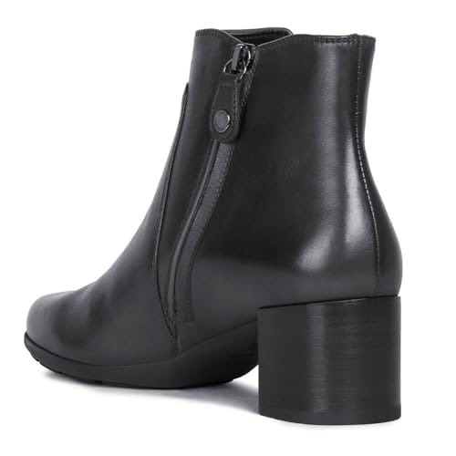 55% DESCUENTO Geox D New Annya Mid B, Botines para Mujer, Negro (Black), 36 EU