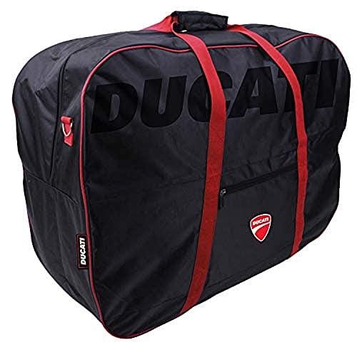 79% DESCUENTO DUCATI Bolsa para Bicicleta Plegable Accesorios, Unisex Adulto, Negro con Detalles Rojos, Talla única