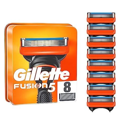 20% DESCUENTO Gillette Fusion 5 Cuchillas de Afeitar Hombre, Paquete de 8 Cuchillas de Recambio (el embalaje puede variar)