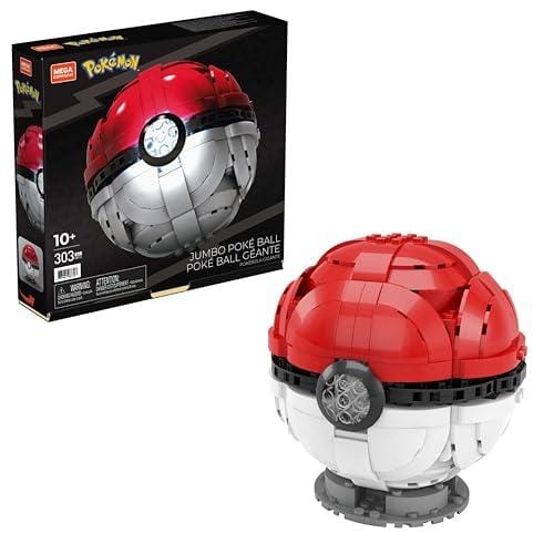 31% DESCUENTO MEGA Construx Pokémon, Pokeball gigante, Figura de bloques de construcción de juguete, Para niños mayores de 10 años, Multicolor