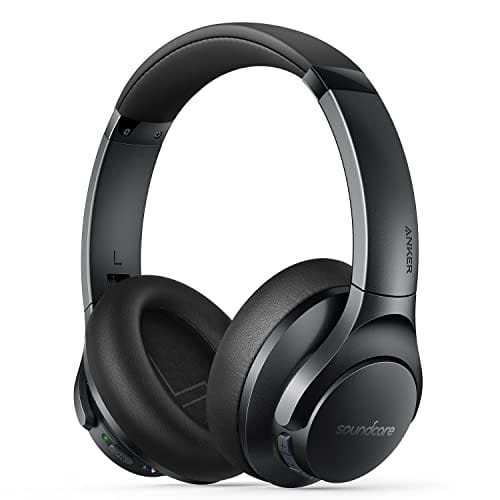 Soundcore Anker Life Q20+ Auriculares Inalámbrico Bluetooth con Diadema, Cancelación de Ruido Activa, 40 h, Audio Hi Res, App, conexión a 2 Dispositivos, para Viajes y Oficina doméstica