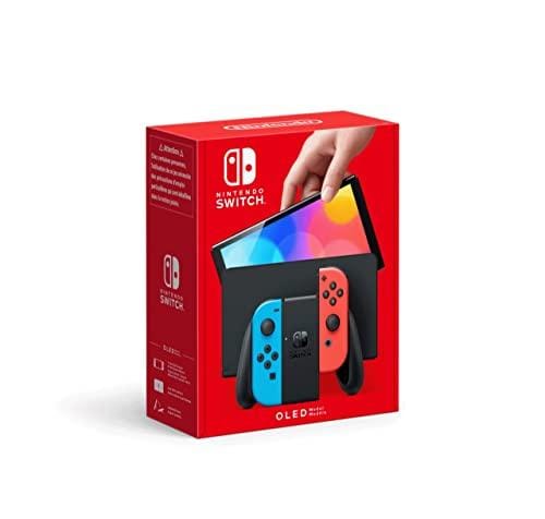 BUENA OFERTA 24% DESCUENTO Nintendo Switch (versión OLED) Azul Neón/Rojo Neón