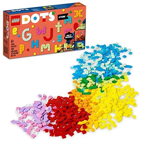 40% DESCUENTO LEGO 41950 Dots a Montones: Letras, Manualidades para Niños y Niñas de 6 Años, Juguete, Actividades y Juegos Creativos, Accesorios de Decoración, DIY