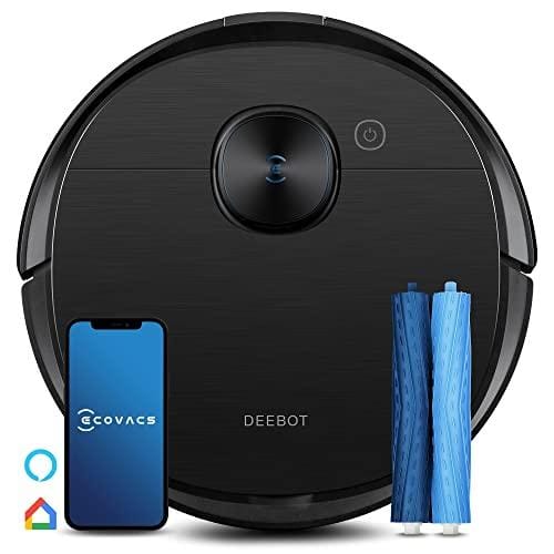 DESCUENTAZO 54% DESCUENTO ECOVACS DEEBOT T9 AIVI Robot Aspirador con Sistema de fregado, Limpieza en 4 etapas y Cepillo antienredos, AI, 3000 PA, detección de obstáculos 3D, batería de 180 min, Alexa, Negro