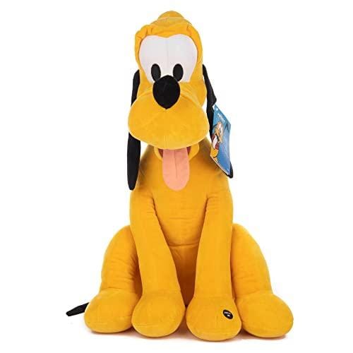 50% DESCUENTO Famosa Softies Peluche Pluto de la película Disney, de tamaño medio y textura suave y blandita, tiene sonido divertido, para regalar a cualquier edad, (760021692)