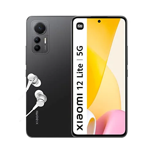 32% DESCUENTO Xiaomi MZB0BKTEU 12 Lite 5G Smartphone, Pantalla de 6.55” 120Hz AMOLED, Snapdragon 778G, Triple Cámara de 108MP, 4300mAh con 67W Turbo Charge, Color Negro, 8+256 GB
