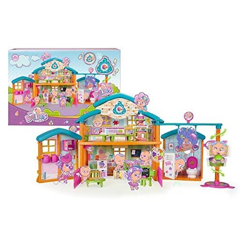 OFERTÓN SUPREMO 75% DESCUENTO The Bellies from Bellyville Bellies Cool School, playset de juguete del cole de bellies, con muchas áreas de juego para bebés y accesorios divertidos, desde los 3 años de edad, Famosa (700017319)