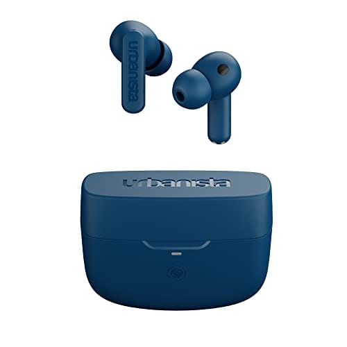 62% DESCUENTO Urbanista Atlanta Auriculares Inalámbricos con Cancelación Activa de Ruido Híbrida, Auriculares Resistentes a Salpicaduras, Multipunto Bluetooth, Estuche de Carga Inalámbrica, Azul Acero