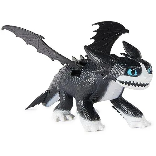 DreamWorks Dragons Interactive Fire and Flight Thunder Figura de Juguete para niños a Partir de 4 años (30,4 cm), diseño de Trueno