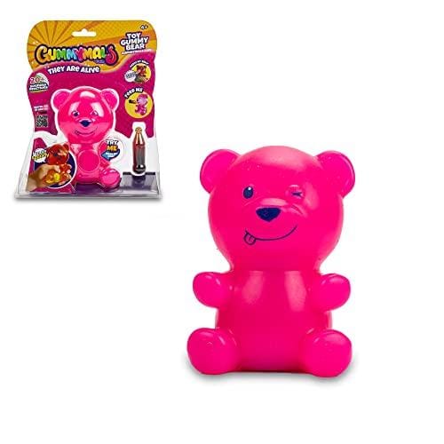DESCUENTAZO 57% DESCUENTO Gummymals Osito Rosa, Juguete Interactivo con Forma de Oso de gominola, Muy Divertido, es blandito, estrujable y Tiene Muchos Sonidos Diferentes,para niños y niñas Desde 4 años, Famosa (700017672)