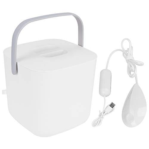Leftwei Lavadoras de Ropa, 8L Mini Lavadora Lavadora Portátil Lavadoras de Ropa Mini Lavadora de Ropa Interior Lavadora USB para Calcetines Ropa Interior Camiseta (Blanco)
