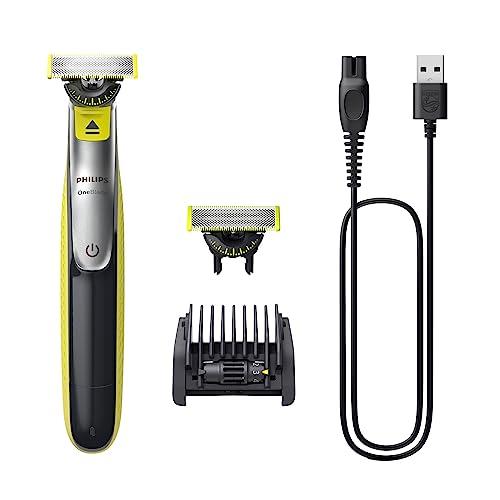 34% DESCUENTO Philips OneBlade 360 Maquinilla de Afeitar Híbrida, Barbero Eléctrico y Afeitadora, 2 Cuchillas 360, Peine Guía Ajustable 5 en 1 (modelo QP2734/30)