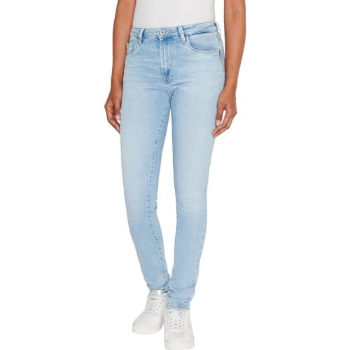 60% DESCUENTO Pepe Jeans Skinny Jeans Hw, Jeans Mujer, Azul (Denim pf3), 29W / 30L