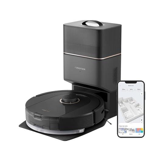 BUENA OFERTA 35% DESCUENTO roborock Q5 Pro+ Robot Aspirador y Fregasuelos, Vaciado automático, DuoRoller, 5500Pa, 2.5L Bolsa para Polvo, Tanque de Agua de 180 ml, Robot Aspirador y Navegación PreciSense LiDAR, App/Alexa Negro