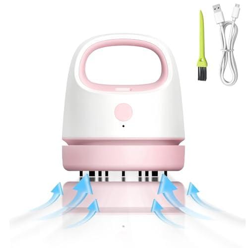 OFERTÓN SUPREMO 71% DESCUENTO Molbory Aspiradora de mesa mini: mini aspiradora recargable por USB, mini aspiradora portátil, sin cables, limpiador de polvo de alta potencia de aspiración, mini aspirador de mesa para escritorio,