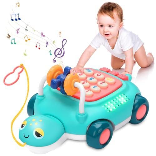 OFERTÓN SUPREMO 70% DESCUENTO icyant Bebé Juguete de tortuga Arrastrándose Tienen Música e Luces LED, Juguetes Gatear para Niños de 1 2 3 Años con sonidos de Animales/número de Carta de Teléfono Regalo de Cumpleaños para 6 9 12 18
