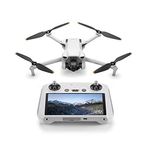 21% DESCUENTO DJI Mini 3 (DJI RC) – Dron Mini con Mando a distancia y cámara, ligero y plegable con vídeo 4K HDR, 38 min de tiempo de vuelo, Grabación vertical y funciones inteligentes, C0