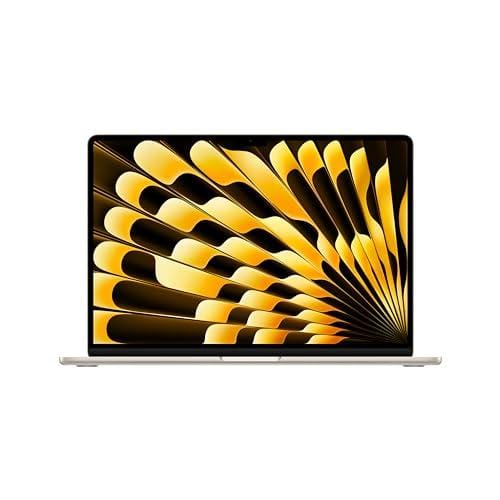21% DESCUENTO Apple 2024 MacBook Air de 15 Pulgadas con Chip M3 Pantalla Liquid Retina de 15,3 Pulgadas, 8 GB de Memoria unificada, SSD de 256 GB, cámara FaceTime HD a 1080p, Touch ID, Blanco Estrella