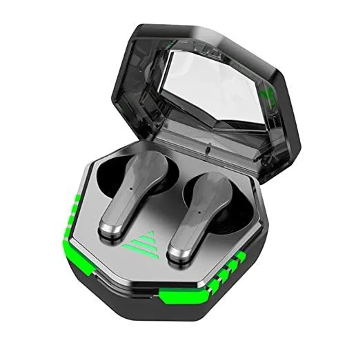 GOWENIC Auriculares para Juegos con bajo Consumo de Energía, Cancelación de Ruido, Uso Cómodo para Todos los Teléfonos Móviles y Dispositivos Inteligentes
