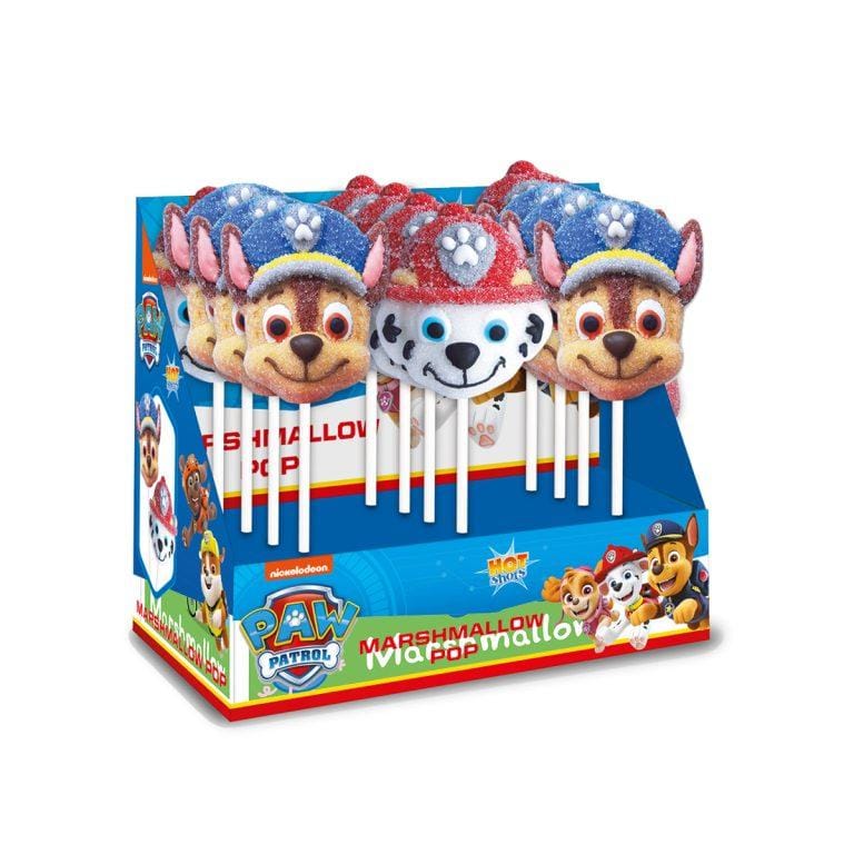 Nickelodeon Piruletas Patrulla Canina – Nubes blanditas con formas de Paw Patrol en formato Piruleta, con azúcar por encima, envueltas individualmente | Miravia
