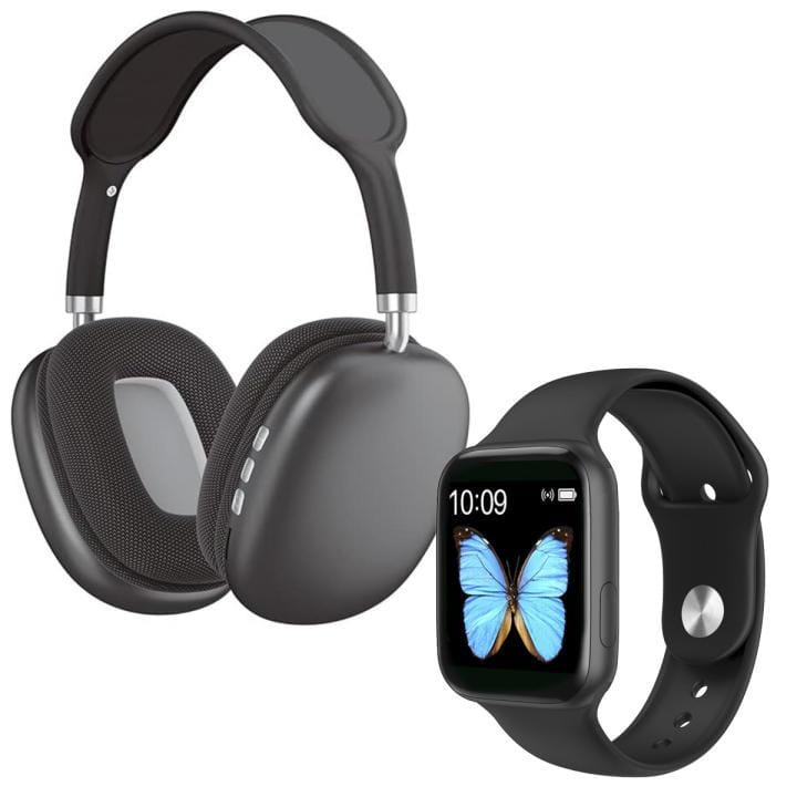 PACK SmartWatch Klack con Auriculares De Diadema Bluetooth Cascos Inalambricos | Miravia