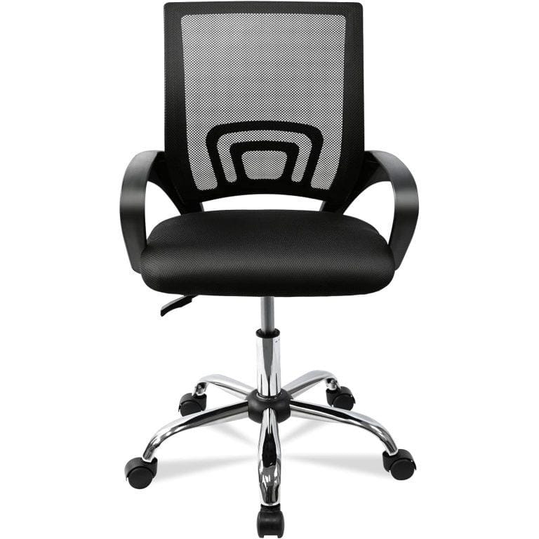 T-LoVendo Silla de Oficina o Escritorio Ergonómica con Ruedas y Soporte Lumbar. Juvenil. Altura Regulable. Respaldo de malla transpirable | Miravia