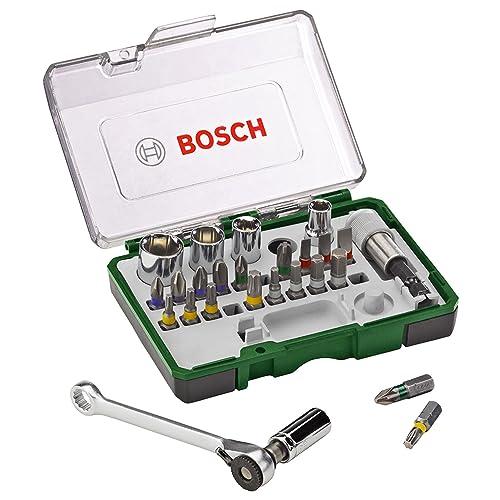 48% DESCUENTO Bosch Professionnal 27 uds. Set de puntas atornillar y carraca (puntas PH, PZ, hexagonal, T, S, accesorios para taladro destornillador)