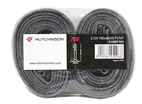 60% DESCUENTO HUTCHINSON Blister 2 Cámaras 700×20 25 Presta válvula 48 mm, Unisex Adulto, Negro, Talla única