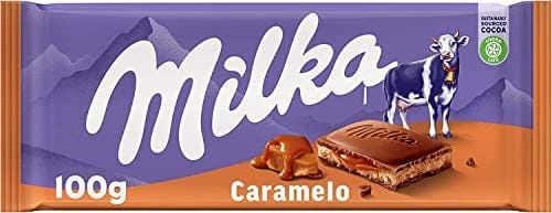 ¡TERCERA UNIDAD GRATIS! Milka Tableta de Chocolate con Leche de los Alpes con Relleno de Crema de Caramelo 100g